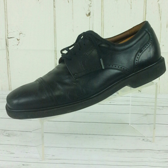 <$> SOLD <$>             Rockport Dressport Captoe Oxfords Blk Leather 11XW - Picture 4 of 8